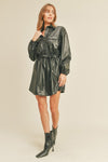 Bobbi Faux Leather Dress