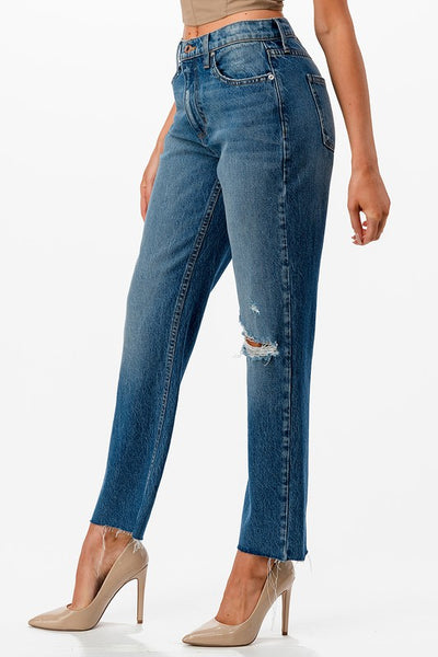 Hunter High Rise Slim Straight Denim – Love & Threads