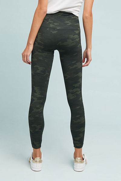 SPANX, Pants & Jumpsuits, Spanx Look At Me Now Seamless Leggings In Green  Camo