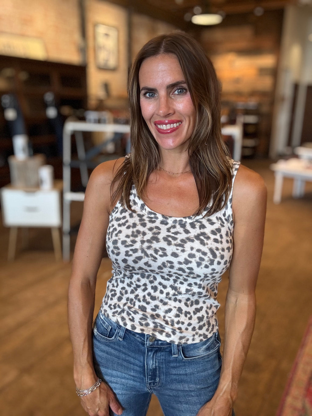 Z Supply Luxe Leopard Tank