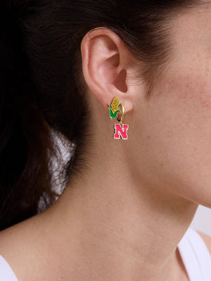 University Of Nebraska Earring Set
