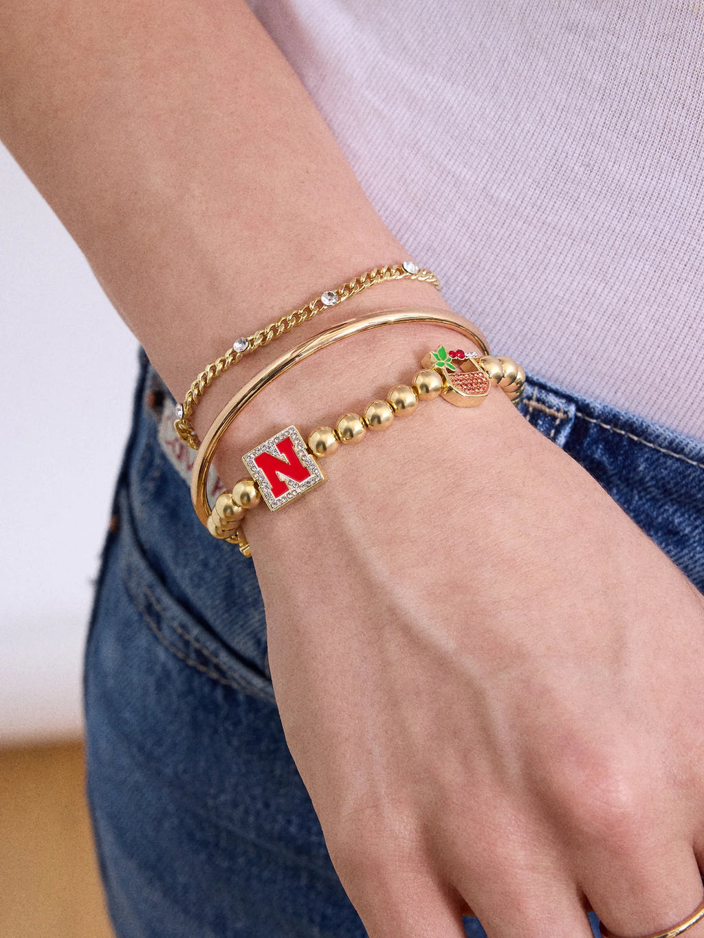 University Of Nebraska Pisa Bracelet