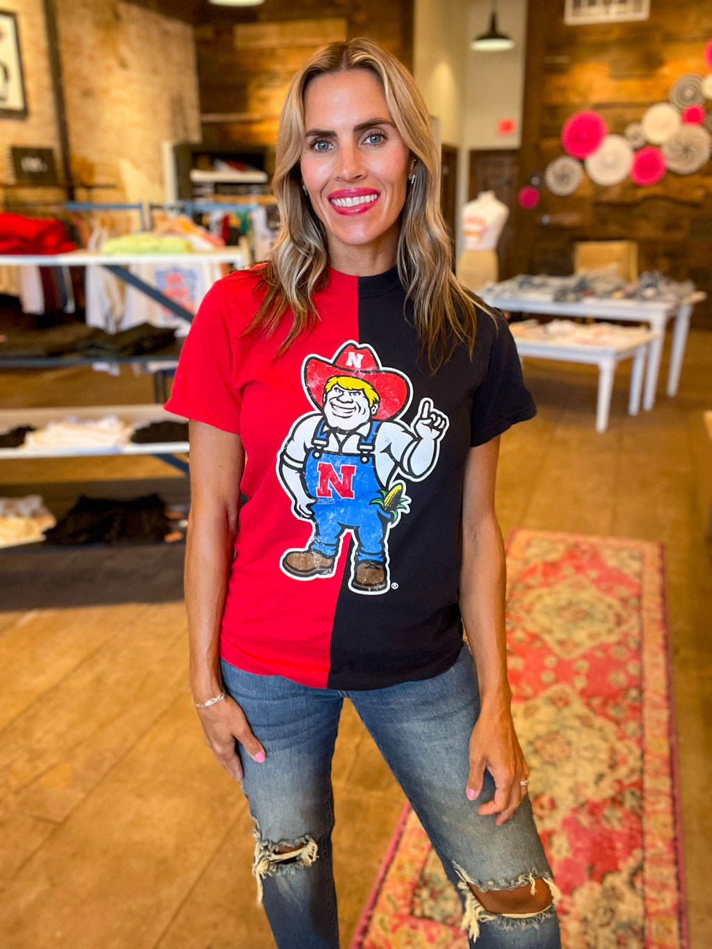 Herbie Distressed Split Tee