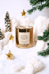 Marshmallow Forest 10oz Gold Glass Candle