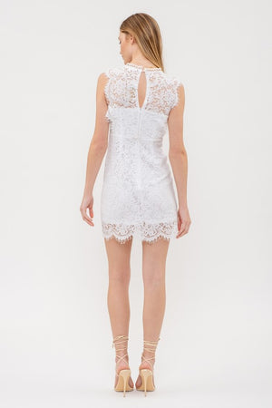 Whitney White Lace Dress