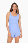 Stephanie Active Romper in Pastel Blue