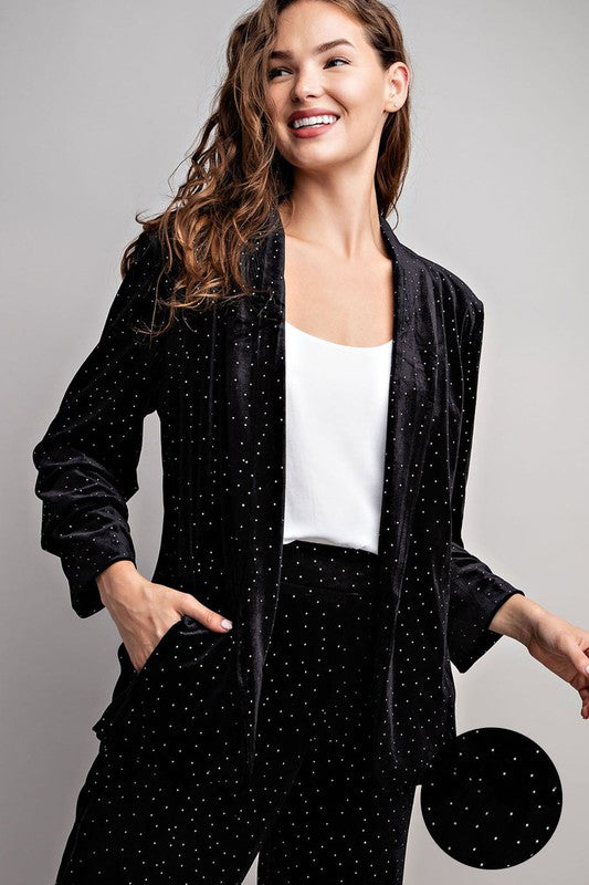 Holiday Mode Velvet Blazer