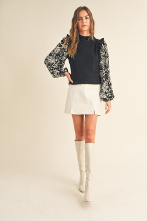 Lenny Floral Sleeved Sweater