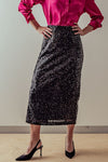 Izzy Sequin Midi Skirt