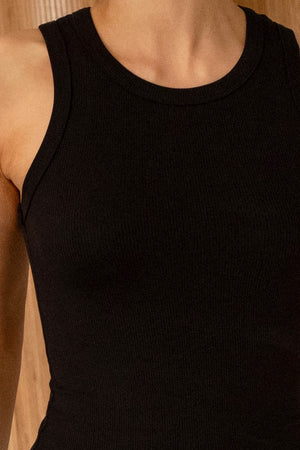 The Everyday Ribbed Tank in Black