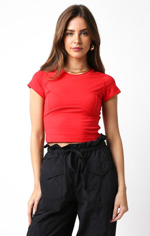 Leslie Top in Red