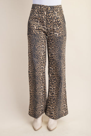 Born To Be Wild Leopard Denim