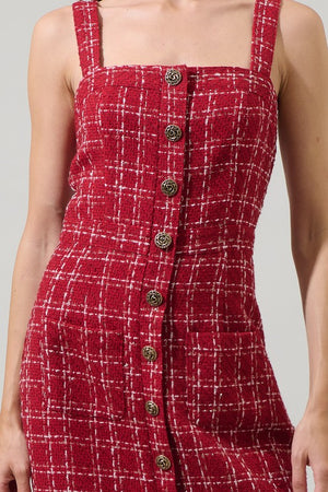 Narol Tweed Button Down Dress