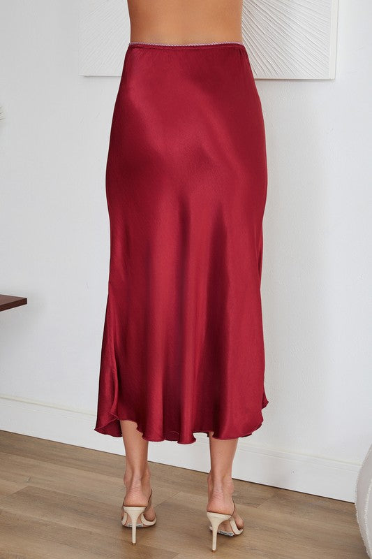 Holly Satin Maxi Skirt