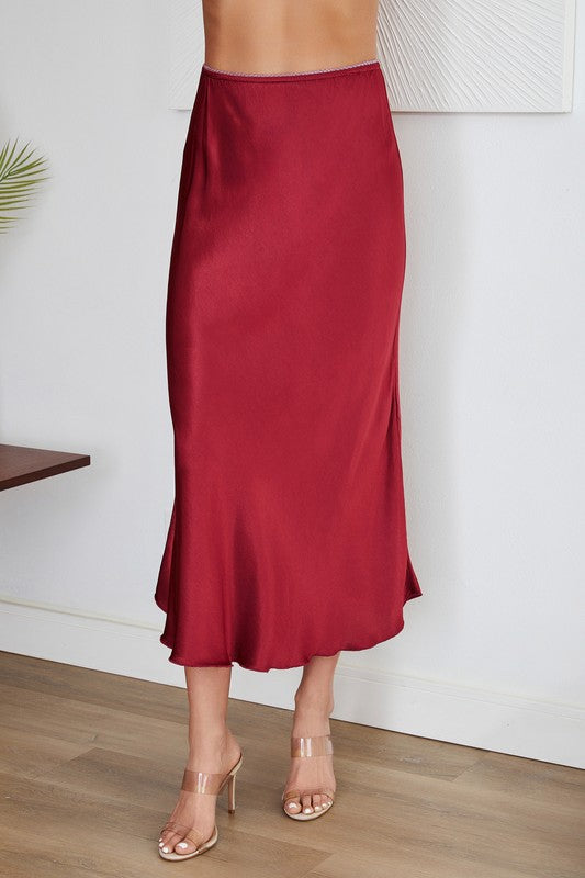 Holly Satin Maxi Skirt