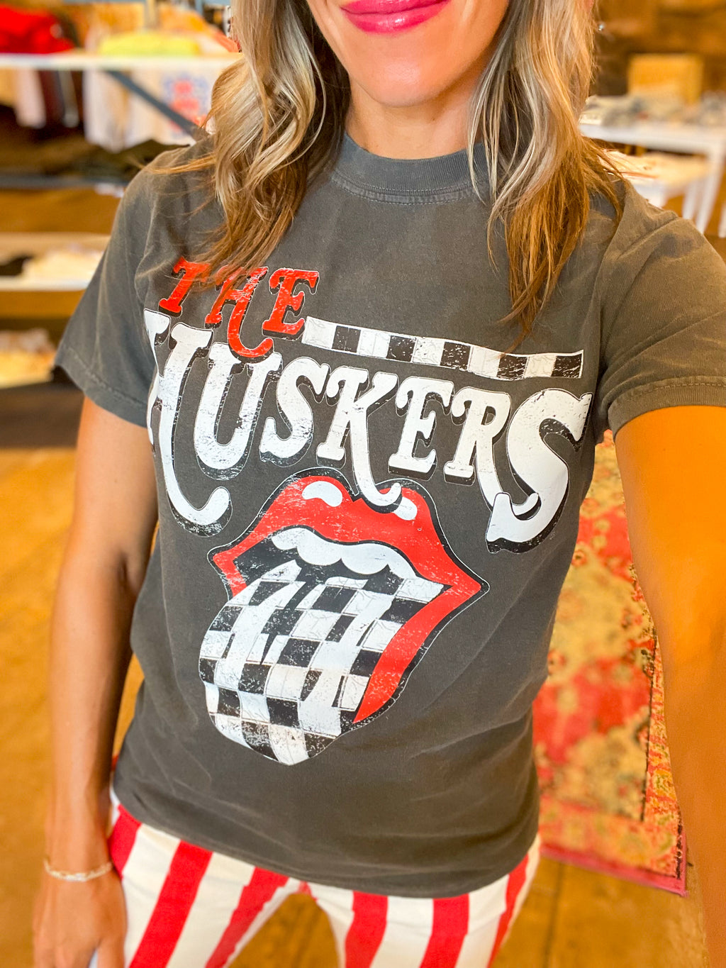 The Huskers Rolling Stones Tee
