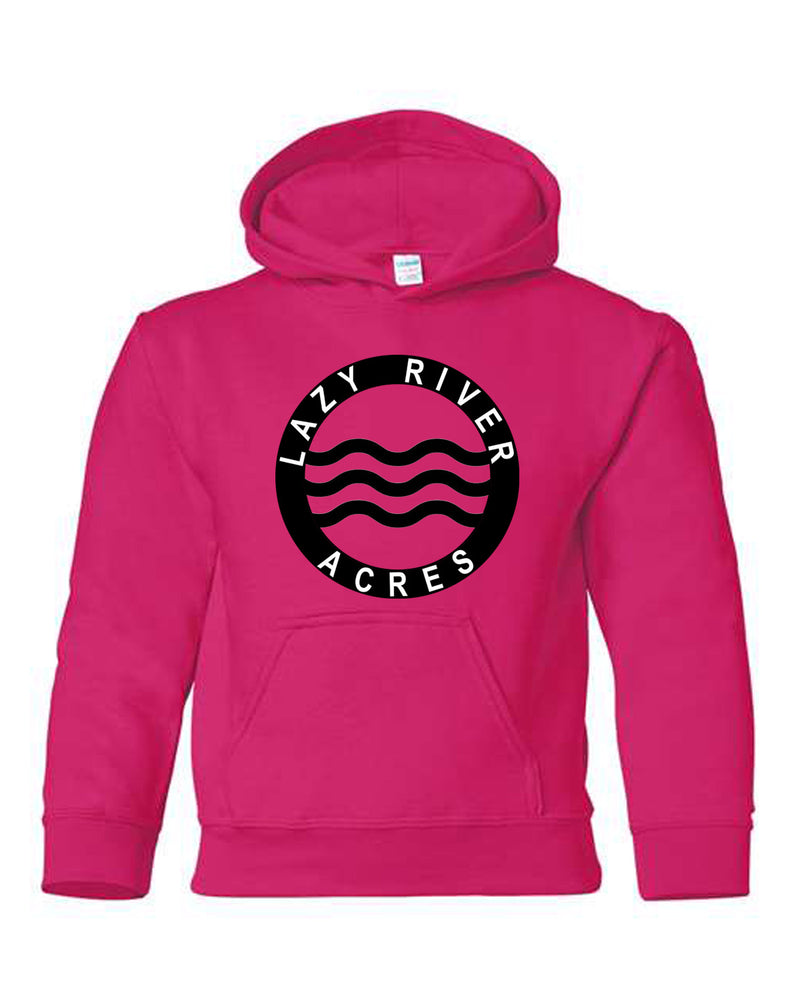 Lazy River Acres Youth Hoodie in Pink