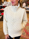 Quinn Quilted Pullover in Ivory