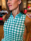 Course or Court Gingham Green Dress