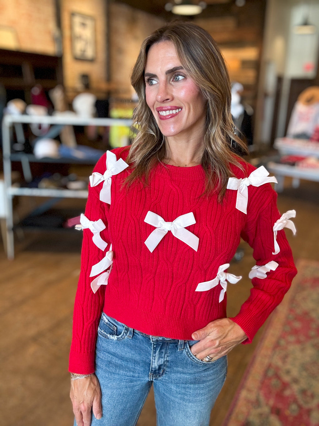 Hannah Bow Sweater