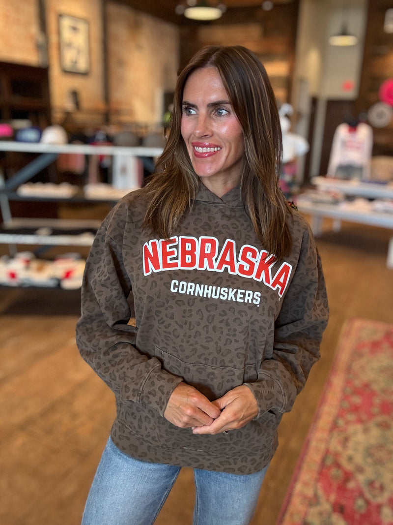 Nebraska Cornhuskers Leopard Hoodie