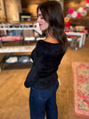 Julia Off The Shoulder Sweater in Black