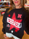 Nebraska Aura Multimedia Oversized Fleece Crew