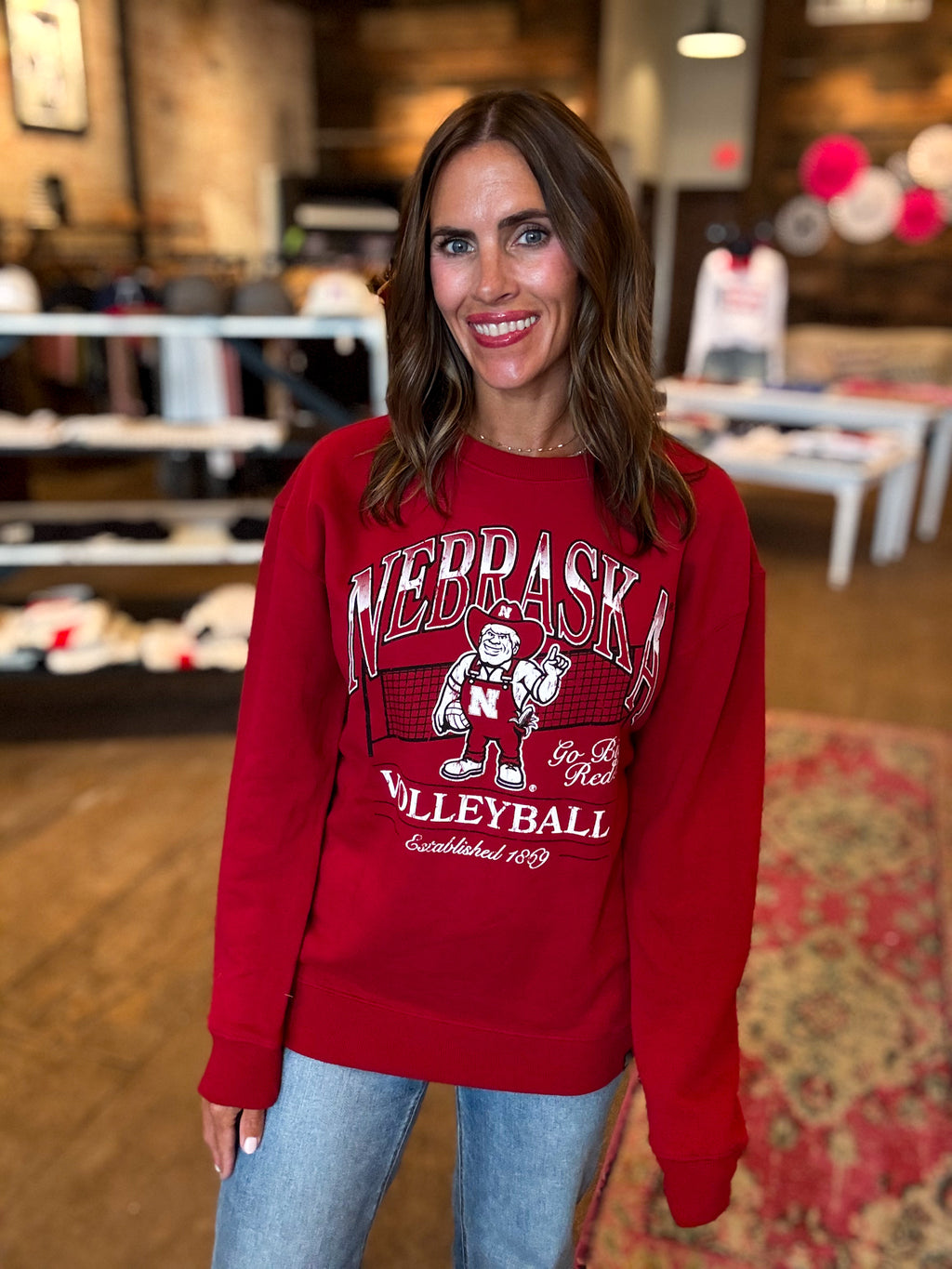 Nebraska Williams Volleyball Crewneck