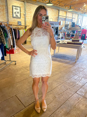 Whitney White Lace Dress