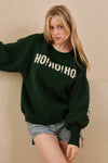 Ho Ho Ho Merry Christmas Sweater in Green