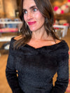 Julia Off The Shoulder Sweater in Black