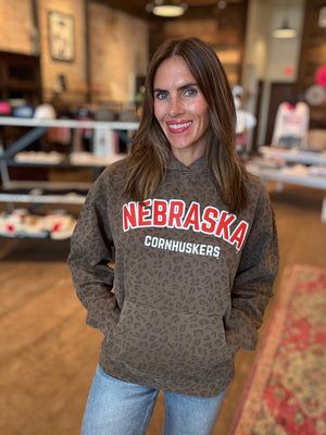 Nebraska Cornhuskers Leopard Hoodie