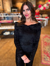 Julia Off The Shoulder Sweater in Black