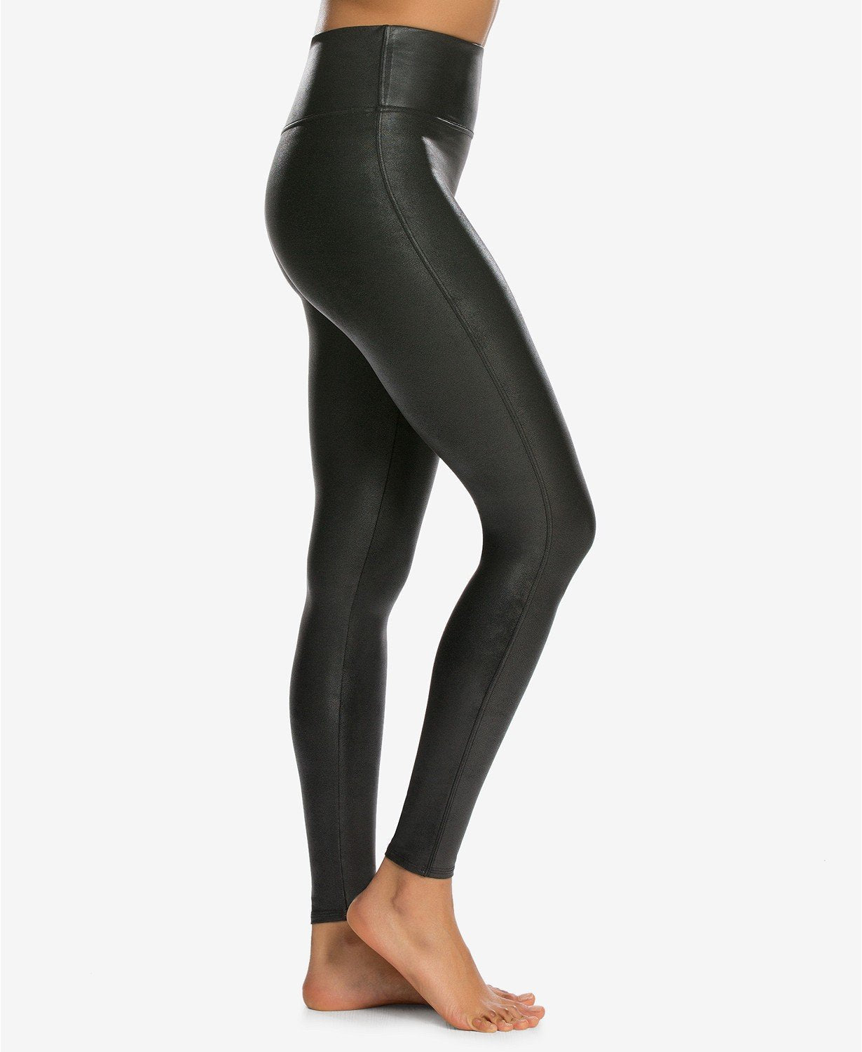 Spanx Faux Leather Quilted Leggings