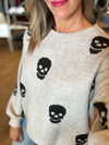 Let's Go Ghouls Oversized Sweater in Oatmeal