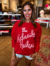 Nebraska Huskers Beverly Red Thrifted Sweatshirt