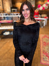 Julia Off The Shoulder Sweater in Black