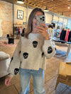 Let's Go Ghouls Oversized Sweater in Oatmeal