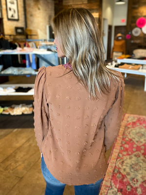 Allyson Blouse in Camel