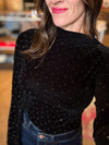 Had Me At Holiday Velvet Top in Black
