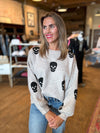 Let's Go Ghouls Oversized Sweater in Oatmeal