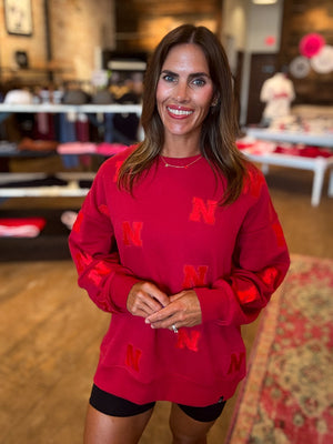 Nebraska Ritter Embroidered Crew