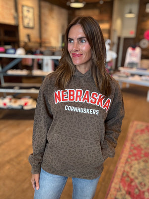 Nebraska Cornhuskers Leopard Hoodie