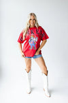 NEBRASKA SOUTHERN SPLIT OVERSIZED BAND TEE