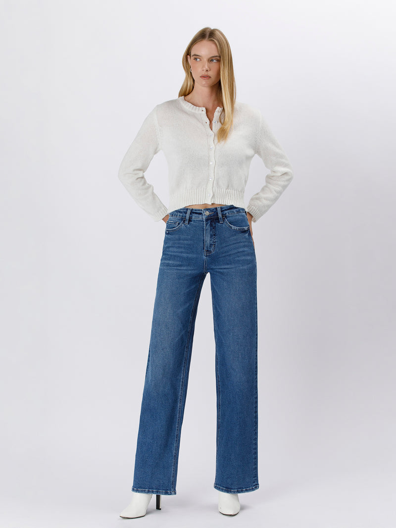 Lovervet Lindy Super High Rise Wide Leg Denim