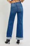 Pennley High Rise Cuffed Wide Jeans