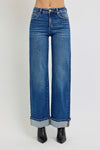 Pennley High Rise Cuffed Wide Jeans