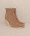 The Sonia Caramel Western Ankle Boots