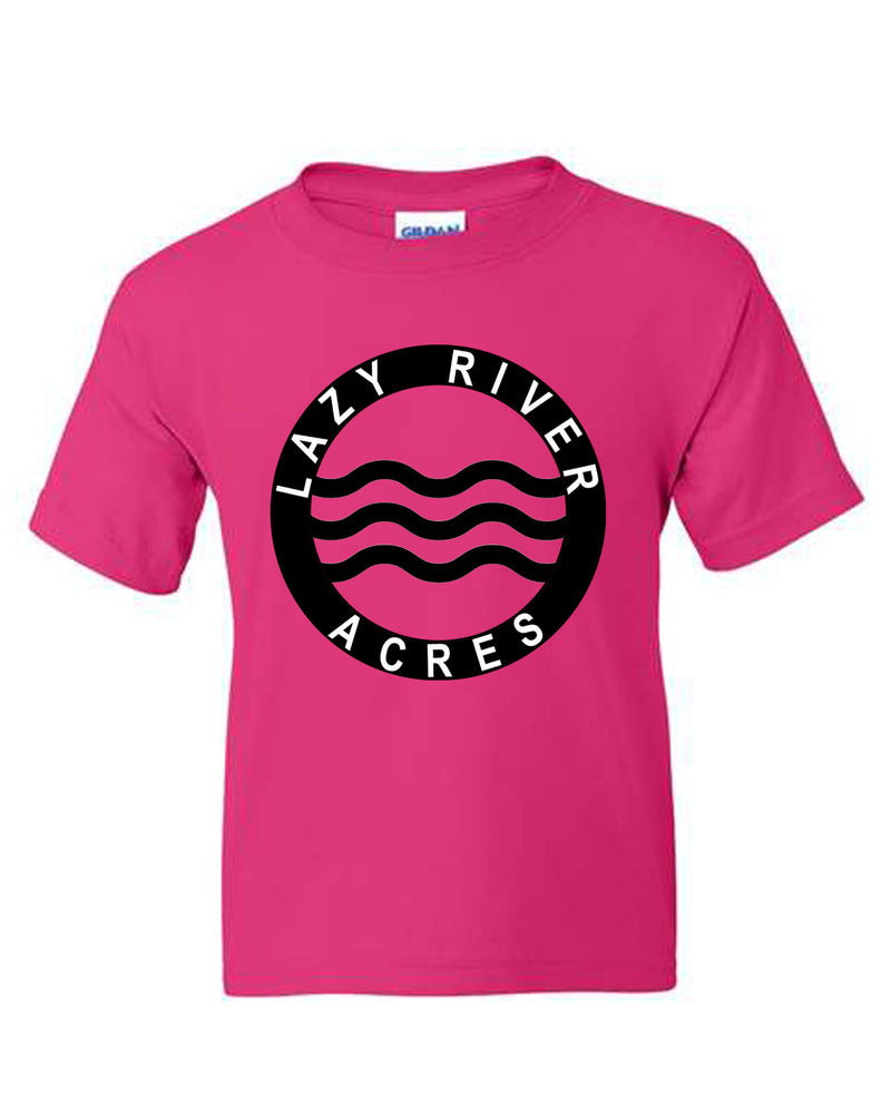 Lazy River Acres Youth Tee in Pink