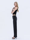 Vervet Olivia Wide Leg Studded Denim